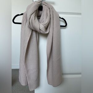 Naked Cashmere Ribbed Knit Scarf wrap 100% cashmere